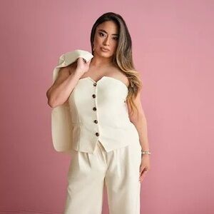 Bold Elements Ally Brooke Sweetheart Neck Sleeveless Shell Women’s Size 12P NWT